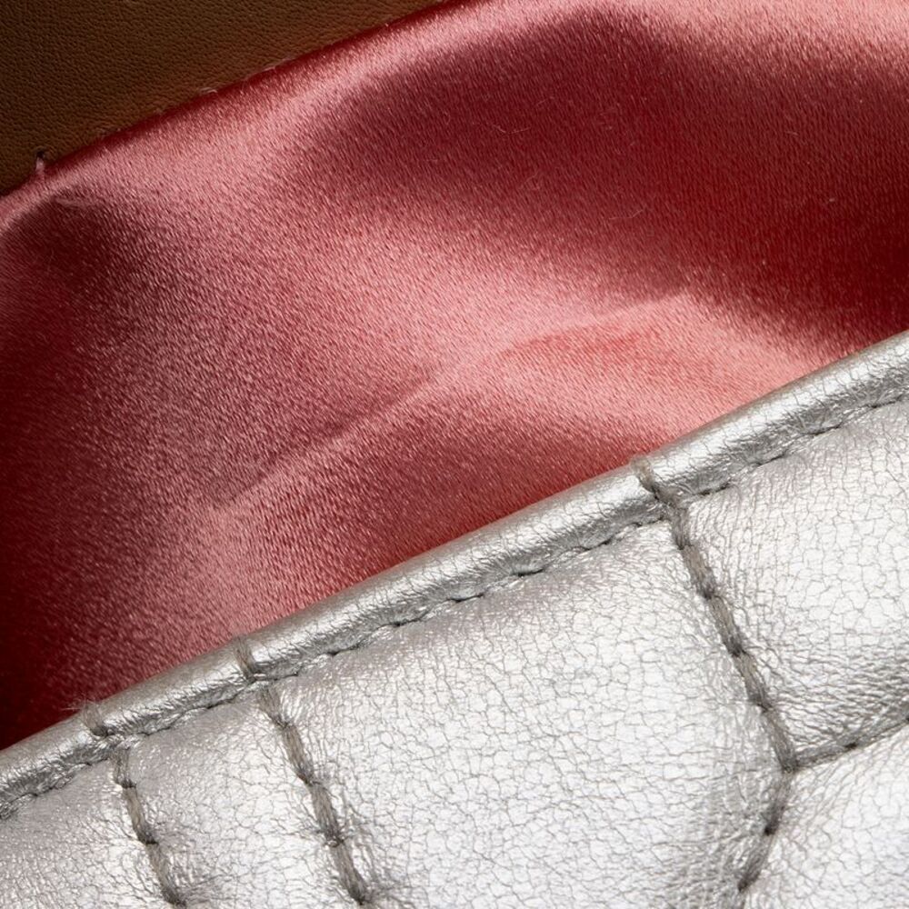 Gucci Metallic Matelasse Leather Pearl GG Marmont Mini Flap Bag - FINAL SALE - Picture 12 of 15
